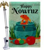 Persian Nowruz - Faith & Religious Inspirational Vertical Impressions Decorative Flags HG192470 Made In USA