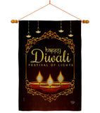 Celerate Diwali - Faith & Religious Inspirational Vertical Impressions Decorative Flags HG192473 Made In USA