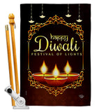 Celerate Diwali - Faith & Religious Inspirational Vertical Impressions Decorative Flags HG192473 Made In USA