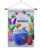 Nowruz Greeting - Faith & Religious Inspirational Vertical Impressions Decorative Flags HG192479 Made In USA