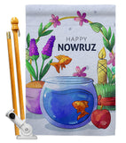 Nowruz Greeting - Faith & Religious Inspirational Vertical Impressions Decorative Flags HG192479 Made In USA