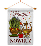Iranian New Year - Faith & Religious Inspirational Vertical Impressions Decorative Flags HG192480 Made In USA
