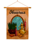 Happy Persian New Year - Faith & Religious Inspirational Vertical Impressions Decorative Flags HG192482 Made In USA