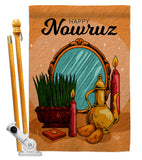 Happy Persian New Year - Faith & Religious Inspirational Vertical Impressions Decorative Flags HG192482 Made In USA