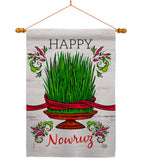 Sabzeh Nowruz - Faith & Religious Inspirational Vertical Impressions Decorative Flags HG192491 Made In USA