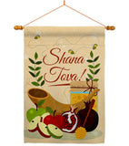 Rosh Hashanah - Faith & Religious Inspirational Vertical Impressions Decorative Flags HG192516 Made In USA