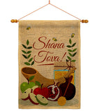 Rosh Hashanah - Faith & Religious Inspirational Vertical Impressions Decorative Flags HG192516 Made In USA