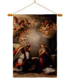 The Annunciation - Faith & Religious Inspirational Vertical Impressions Decorative Flags HG192547 Made In USA