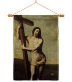 Risen Christ - Faith & Religious Inspirational Vertical Impressions Decorative Flags HG192551 Made In USA