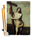 Risen Christ - Faith & Religious Inspirational Vertical Impressions Decorative Flags HG192551 Made In USA