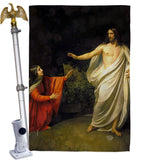 Christ's Appearance to Mary Magdalene - Faith & Religious Inspirational Vertical Impressions Decorative Flags HG192554 Made In USA