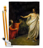 Christ's Appearance to Mary Magdalene - Faith & Religious Inspirational Vertical Impressions Decorative Flags HG192554 Made In USA