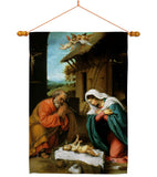 The Nativity - Faith & Religious Inspirational Vertical Impressions Decorative Flags HG192555 Made In USA