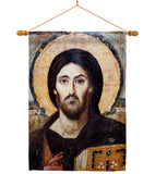 Christ Pantocrator - Faith & Religious Inspirational Vertical Impressions Decorative Flags HG192561 Made In USA