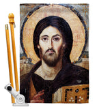 Christ Pantocrator - Faith & Religious Inspirational Vertical Impressions Decorative Flags HG192561 Made In USA