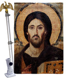 Christ Pantocrator - Faith & Religious Inspirational Vertical Impressions Decorative Flags HG192561 Made In USA