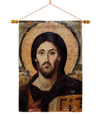 Christ Pantocrator - Faith & Religious Inspirational Vertical Impressions Decorative Flags HG192561 Made In USA