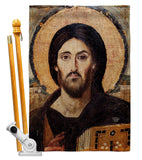 Christ Pantocrator - Faith & Religious Inspirational Vertical Impressions Decorative Flags HG192561 Made In USA