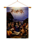 The Adoration of the Shepherds - Faith & Religious Inspirational Vertical Impressions Decorative Flags HG192567 Made In USA