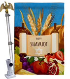 Celebrates Shavuot - Faith & Religious Inspirational Vertical Impressions Decorative Flags HG192607 Made In USA