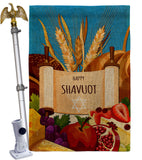 Celebrates Shavuot - Faith & Religious Inspirational Vertical Impressions Decorative Flags HG192607 Made In USA