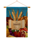 Celebrates Shavuot - Faith & Religious Inspirational Vertical Impressions Decorative Flags HG192607 Made In USA