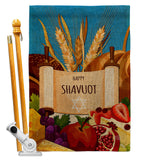 Celebrates Shavuot - Faith & Religious Inspirational Vertical Impressions Decorative Flags HG192607 Made In USA