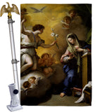 Feast of the Annunciation - Faith & Religious Inspirational Vertical Impressions Decorative Flags HG192623 Made In USA