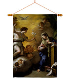 Feast of the Annunciation - Faith & Religious Inspirational Vertical Impressions Decorative Flags HG192623 Made In USA