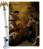 Feast of the Annunciation - Faith & Religious Inspirational Vertical Impressions Decorative Flags HG192623 Made In USA