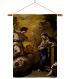 Feast of the Annunciation - Faith & Religious Inspirational Vertical Impressions Decorative Flags HG192623 Made In USA