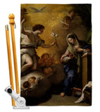 Feast of the Annunciation - Faith & Religious Inspirational Vertical Impressions Decorative Flags HG192623 Made In USA
