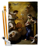 Feast of the Annunciation - Faith & Religious Inspirational Vertical Impressions Decorative Flags HG192623 Made In USA