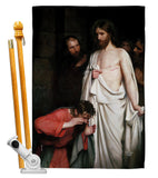The Incredulity of Saint Thomas - Faith & Religious Inspirational Vertical Impressions Decorative Flags HG192624 Made In USA
