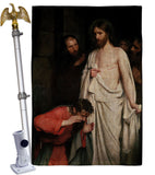 The Incredulity of Saint Thomas - Faith & Religious Inspirational Vertical Impressions Decorative Flags HG192624 Made In USA
