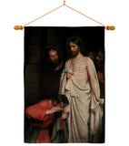 The Incredulity of Saint Thomas - Faith & Religious Inspirational Vertical Impressions Decorative Flags HG192624 Made In USA