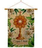 Lilys Corpus Christi - Faith & Religious Inspirational Vertical Impressions Decorative Flags HG192707 Made In USA