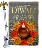 Festival Diwali - Faith & Religious Inspirational Vertical Impressions Decorative Flags HG192717 Made In USA