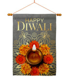 Festival Diwali - Faith & Religious Inspirational Vertical Impressions Decorative Flags HG192717 Made In USA