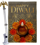 Festival Diwali - Faith & Religious Inspirational Vertical Impressions Decorative Flags HG192717 Made In USA