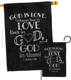 God is Love - Impressions Decorative Garden Flag G153067-BO