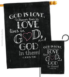 God is Love - Impressions Decorative Garden Flag G153067-BO