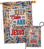 Love Jesus - Faith & Religious Inspirational Vertical Impressions Decorative Flags HG103075 Made In USA