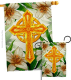 Cross - Faith & Religious Inspirational Vertical Impressions Decorative Flags HG103090 Made In USA