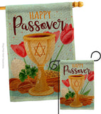 Joyous Passover - Faith & Religious Inspirational Vertical Impressions Decorative Flags HG103093 Made In USA