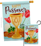 Joyous Passover - Faith & Religious Inspirational Vertical Impressions Decorative Flags HG103093 Made In USA