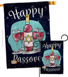 Happy Passover - Faith & Religious Inspirational Vertical Impressions Decorative Flags HG137002 Made In USA