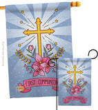 Holy Communion - Faith & Religious Inspirational Vertical Impressions Decorative Flags HG137212 Made In USA