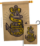 God is the Anchor - Impressions Decorative Garden Flag G135252-BO