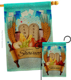 Happy Shavuot - Faith & Religious Inspirational Vertical Impressions Decorative Flags HG137531 Made In USA